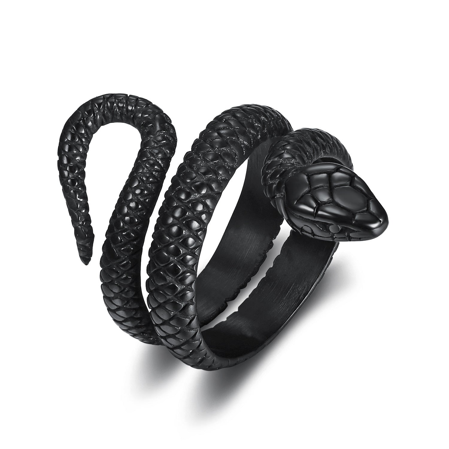 New Item Titanium Steel Men's Snake Ring