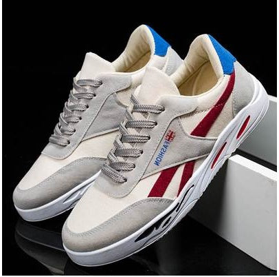 new spring men's shoes Korean version of the trend of men's sports and leisure canvas shoes student shoes