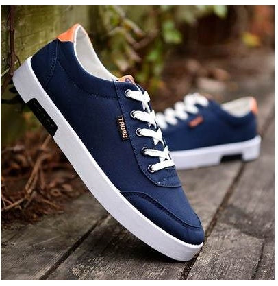 new spring men's shoes Korean version of the trend of men's sports and leisure canvas shoes student shoes