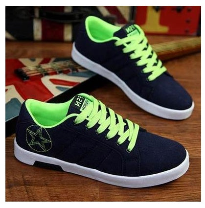 new spring men's shoes Korean version of the trend of men's sports and leisure canvas shoes student shoes