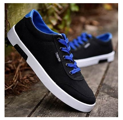 new spring men's shoes Korean version of the trend of men's sports and leisure canvas shoes student shoes