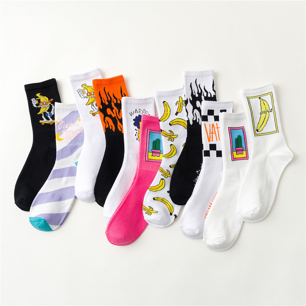 Socks men's middle tube socks