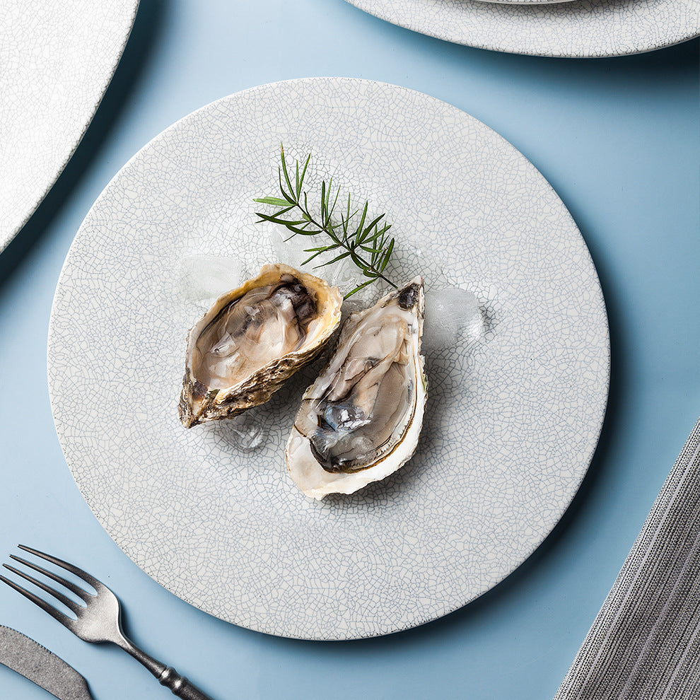 Nordic Speciality Hotel Restaurant Ceramic Plate Matte White