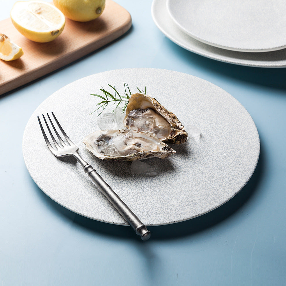 Nordic Speciality Hotel Restaurant Ceramic Plate Matte White